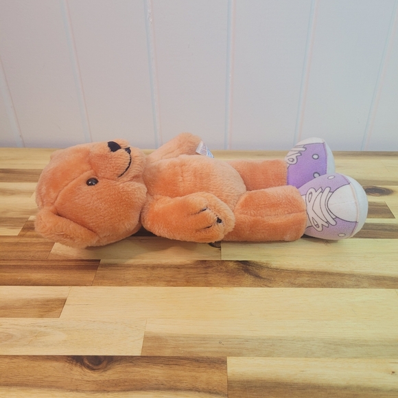 Vintage Teddy Bear "Morgan" Plush 1990's Bananas in Pajamas-Missing Clothes 13" - Picture 5 of 10